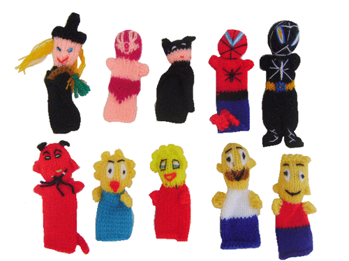 GROS LOT DE 100 MARIONNETTES A DOIGTS 1V - Photo 9 sur 12