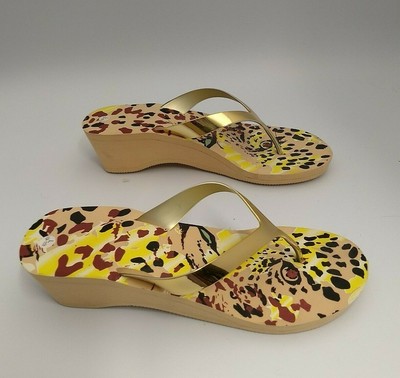 cheetah print flip flops