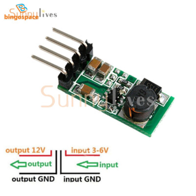 DC 3.3V 3.7V 5V 6V to 12V Step-up Power Supply Boost Voltage Regulator Converter