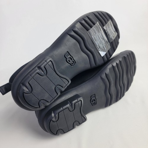 UGG Hapsburg Black Mixed Waterproof Leather Suede Hiker Boots LaceUp Zipper 6½M - Picture 8 of 12