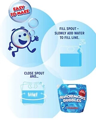 Little Kids Bubbles By Fubbles| Bubble Solution Refill | 169oz Non Toxic Bubble - Foto 4