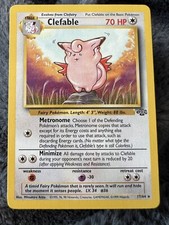 Carta Pokemon Clefable Jungle 17/64 vintage 2000 WOTC quasi nuova