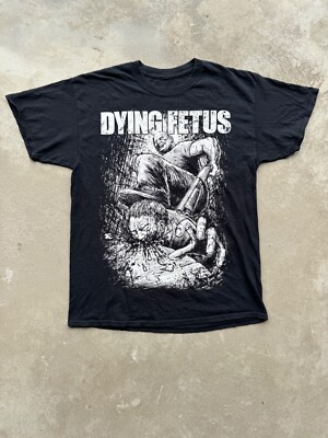 Dying Fetus T-Shirt Size L METAL BAND HARDCORE | eBay