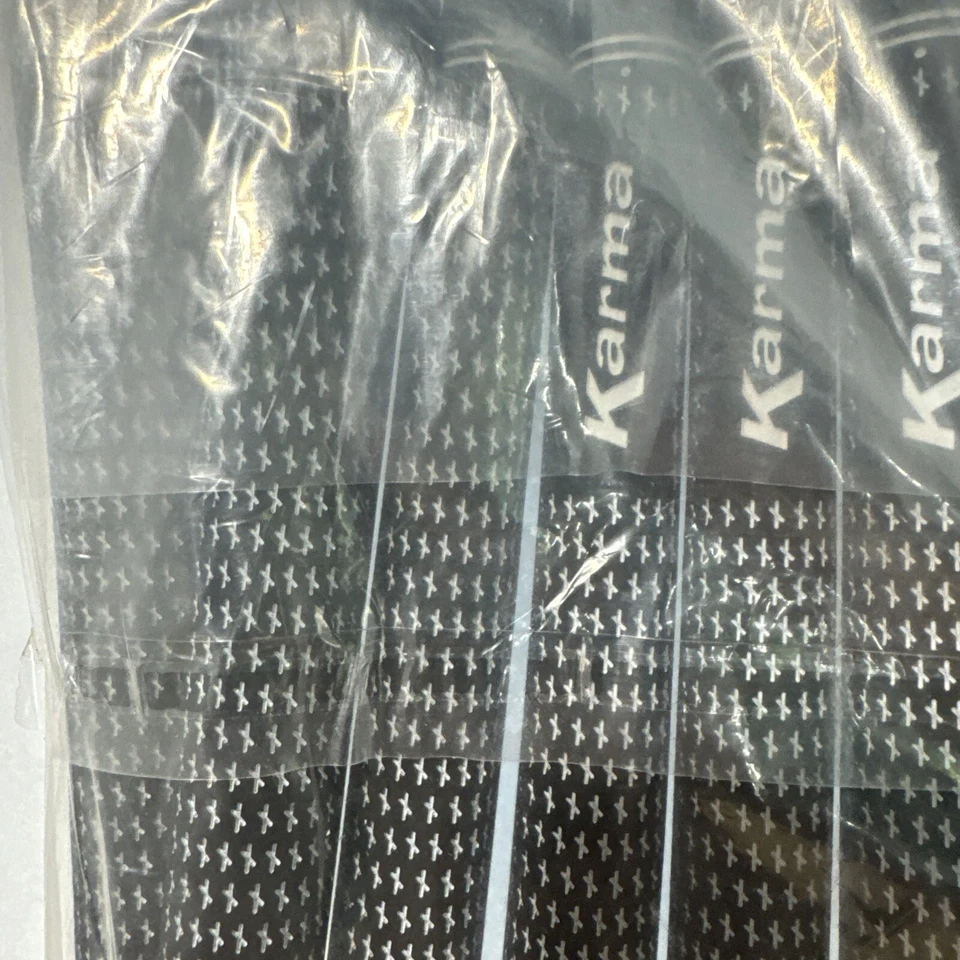 Lote de 9 empuñaduras redondas para palos de golf Karma Velour negras estándar .600. Foto 4 de 4