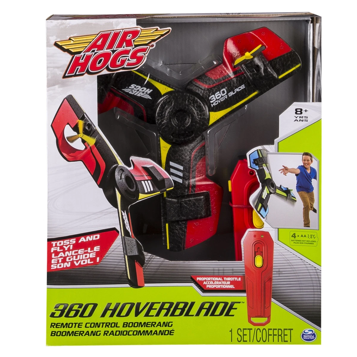 Air Hogs 360 Hoverblade Remote Control Boomerang Red eBay