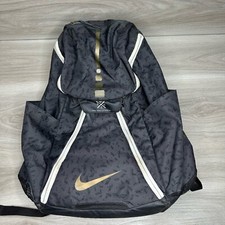 Nike Elite Quad Zip System Black Gold Hoops Backpack