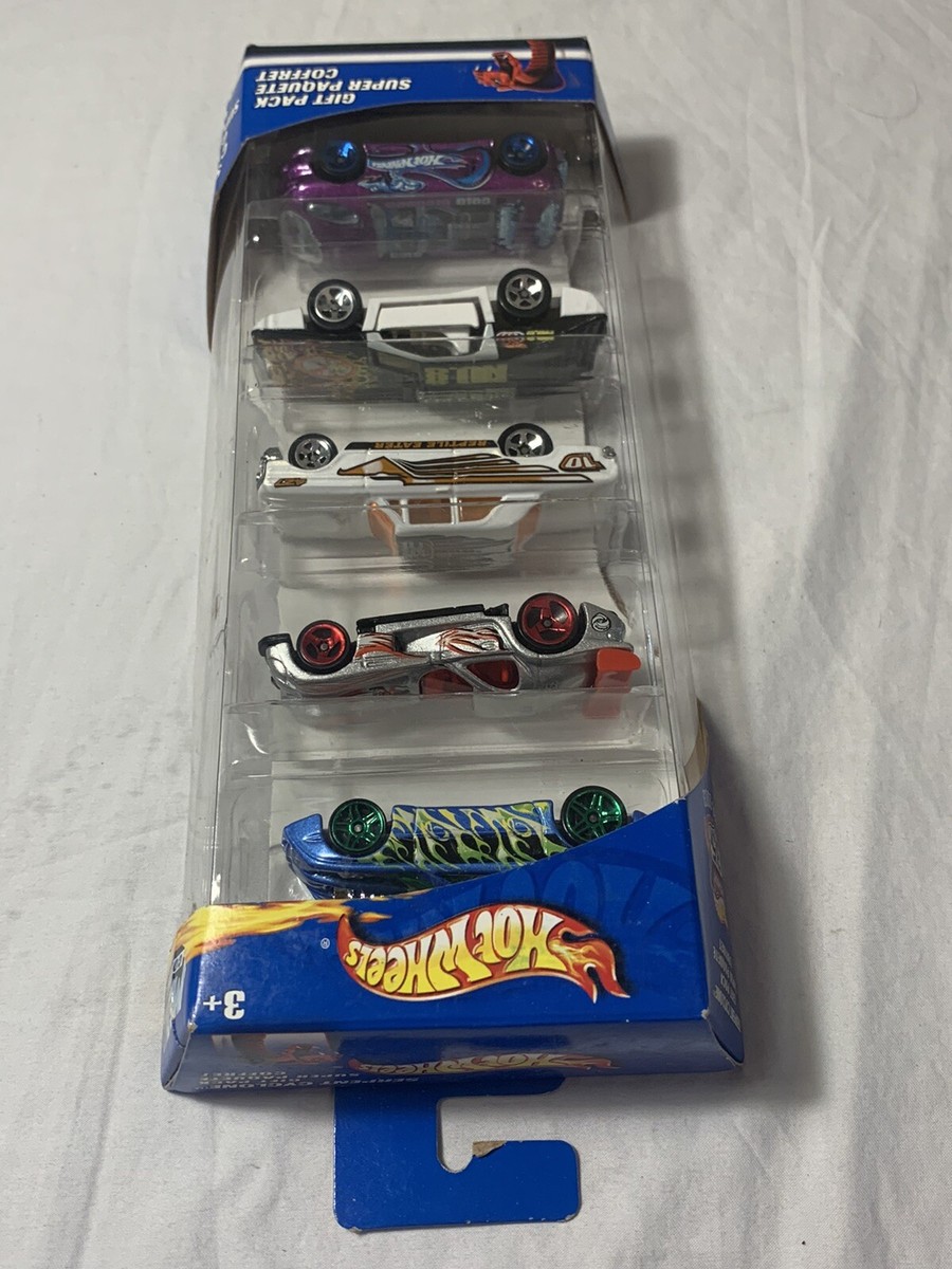 2002 HOT WHEELS SERPENT CYCLONE 5 CAR GIFT PACK #57078 SEALED