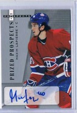 2005-06 Fleer Hot Prospects #204 Maxim Lapierre NM-MT Rookie Card Auto /999 Cana