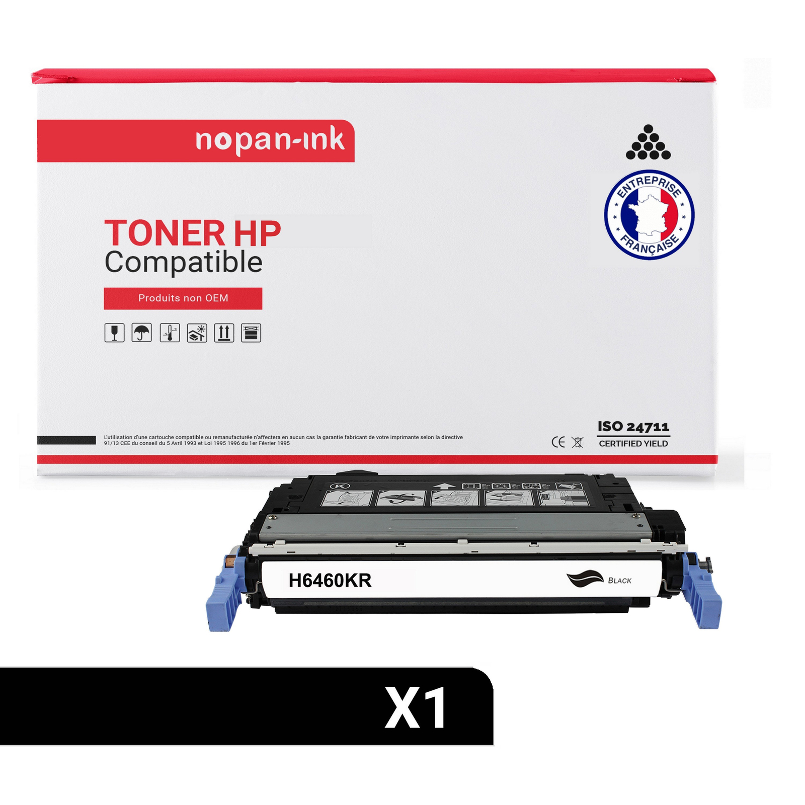 Toner Q6460A noir compatible HP pour imprimer de gros volumes