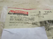 Maycor 7711P039-60 Genuine Factory Parts, Range Stove Oven, Knob