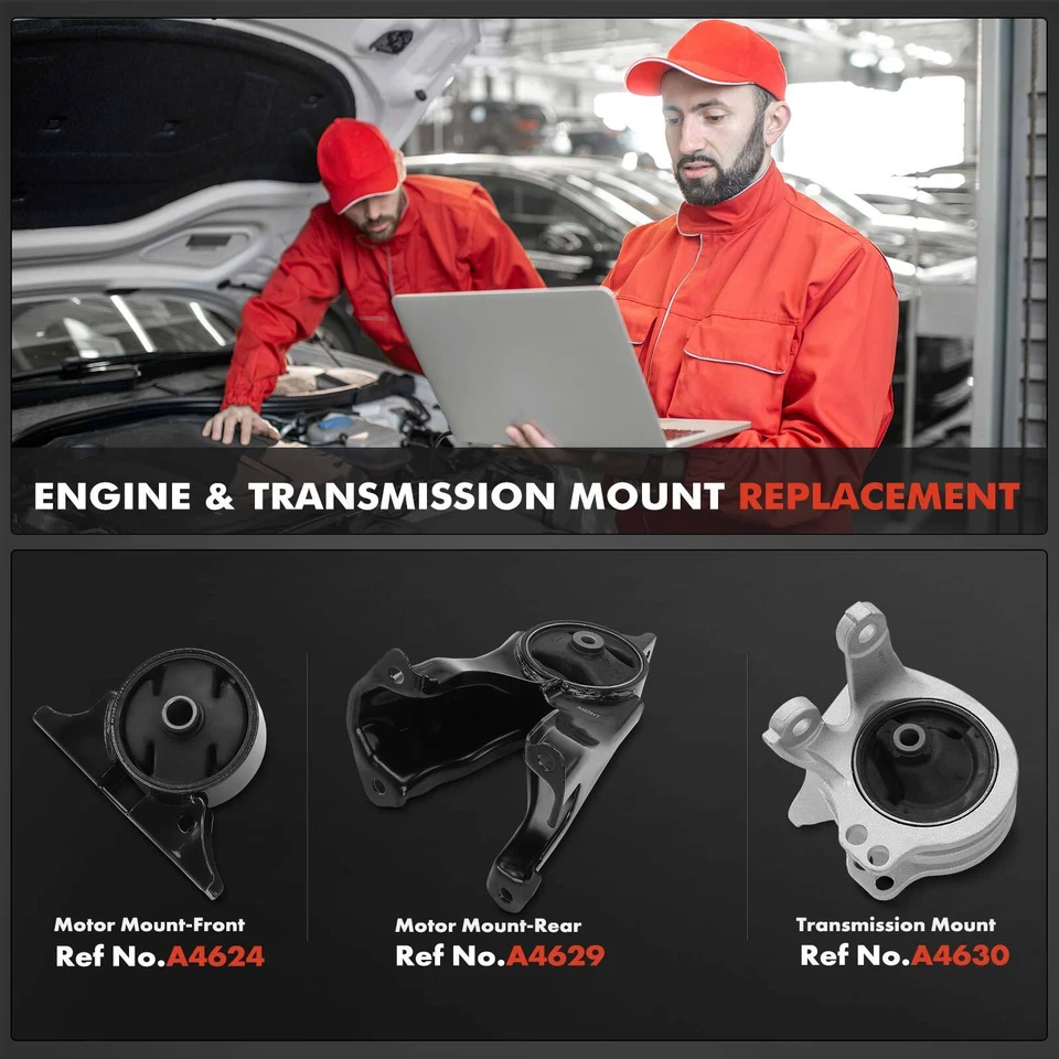 3x Montaje de motor y transmisión para Mitsubishi Galant Endeavor Auto Trans. Foto 2 de 4