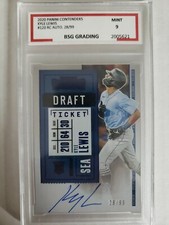 KYLE LEWIS 2020 PANINI CONTENDERS ROOKIE AUTO TICKET VAR A #'D 28/99. BSG MINT 9