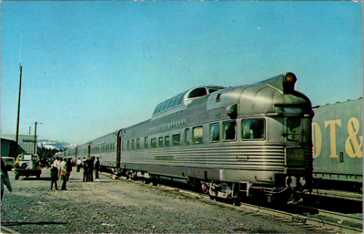 #ad Western Pacific Railroad California Zephyr Portola CA Passenger Train Postcard $17.27