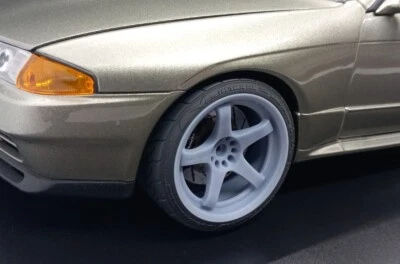 DEMON RESINS 1/12 Nismo LM GT4 Wheels & Advan Tyres - Fujimi Nissan Skyline R32 GTR