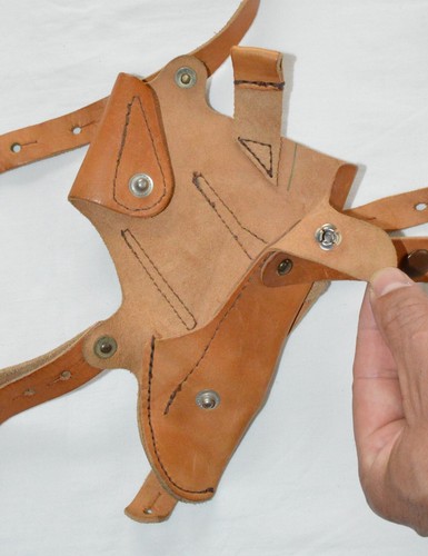 Universal leather underarm shoulder Holster system + mag pouch - Picture 7 of 7