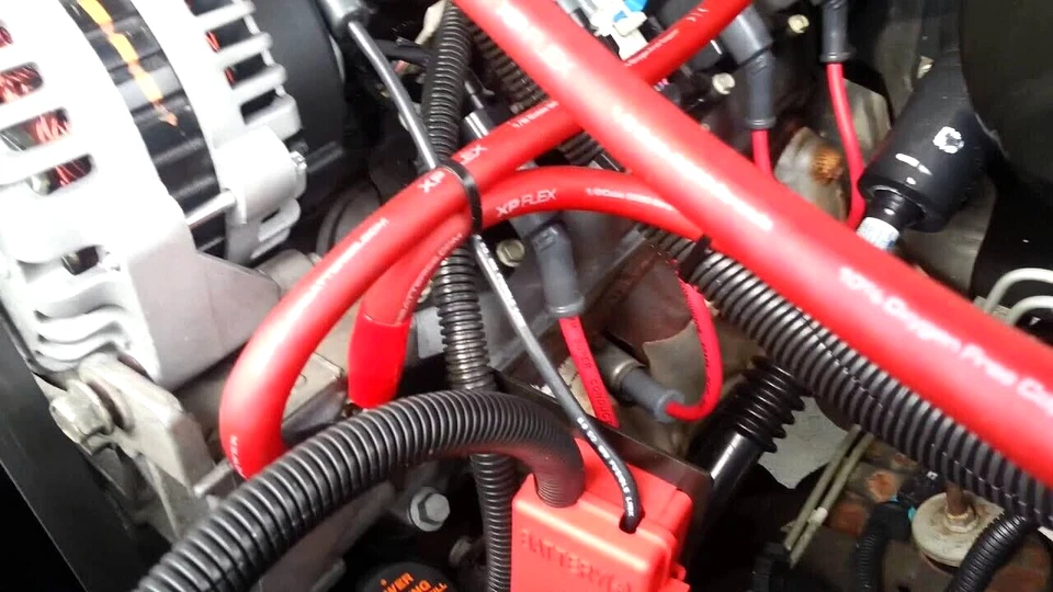 BIG 3 Upgrade 1/0 AWG OFC COPPER Alternator Electrical Cable Wiring Charging Kit - Image 4 of 4