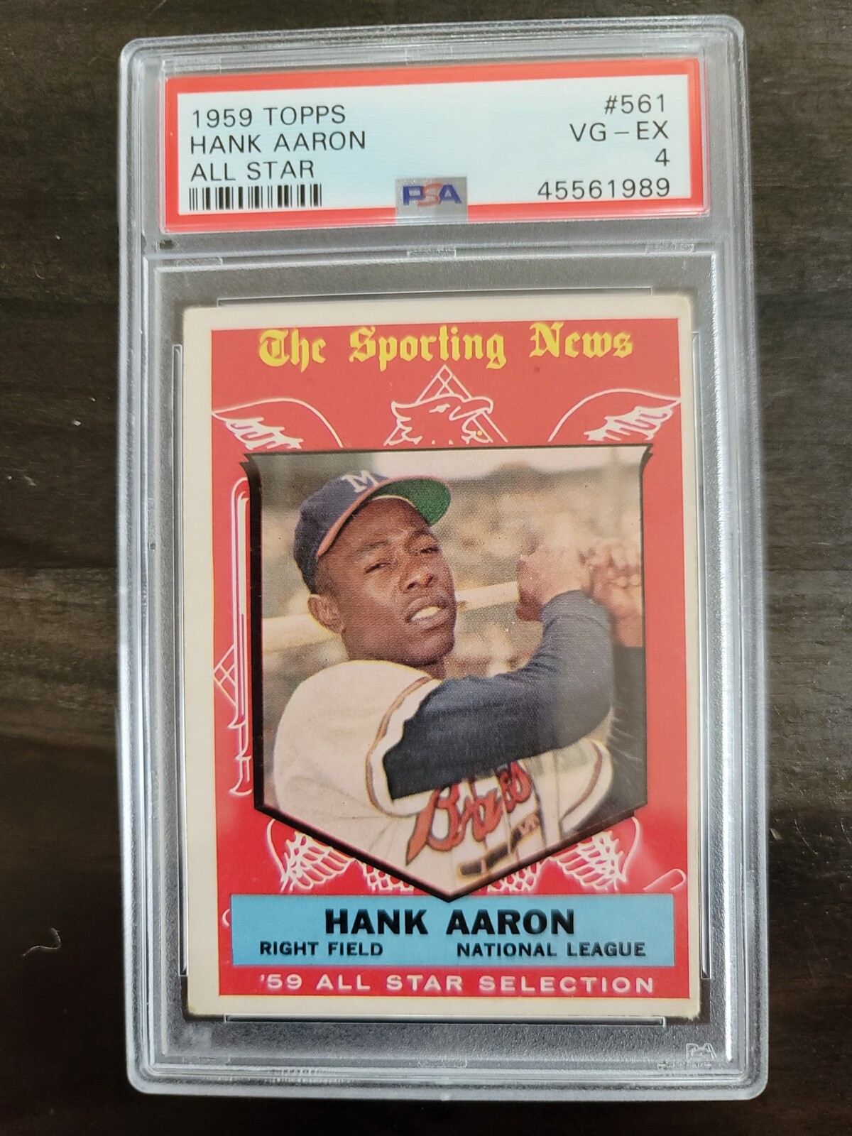 HANK AARON 1959 TOPPS ALL STAR #561 PSA 4 ATLANTA BRAVES | eBay