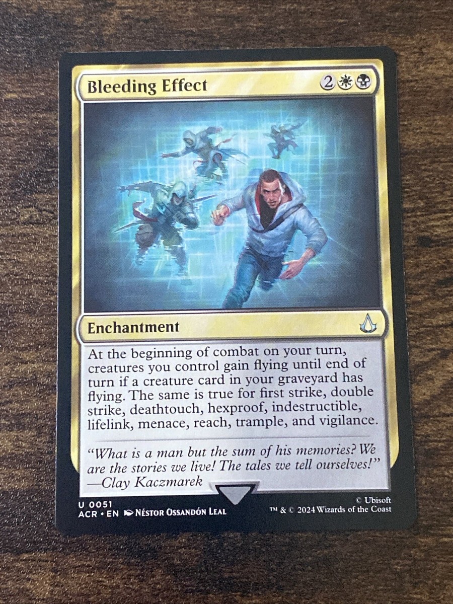 mtg card effects Bleeding Effect 0051 Universes Beyond: Assassin's Creed MTG Magic S2033*