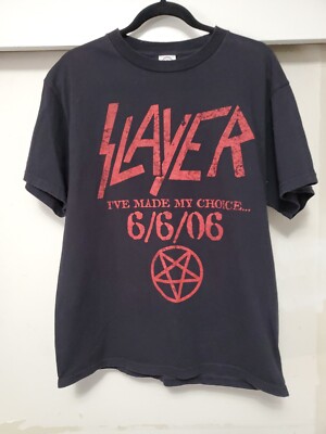 Slayer I've Made My Choice 6/6/06 Fan Club Limited Tshirt SZ L | eBay
