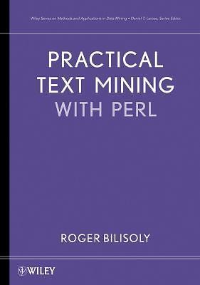 Practical Text Mining with Perl - 9780470176436, hardcover, Roger Bilisoly, new