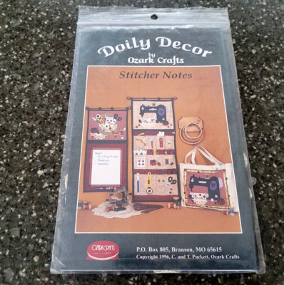 Stitcher Notes Doily Decor Ozark Crafts Sewing Machine Pattern with Doily