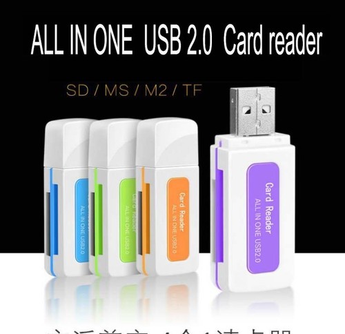 New Micro SD TF MS M2 SD To USB 2.0 Card Reader Adapter PC and Mac