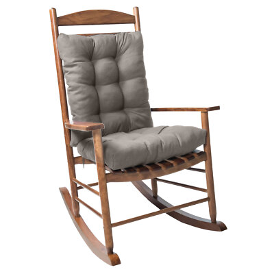 2-Piece Rocking Chair Cushions Outdoor Waterproof Seat Chair Cushions with Ties