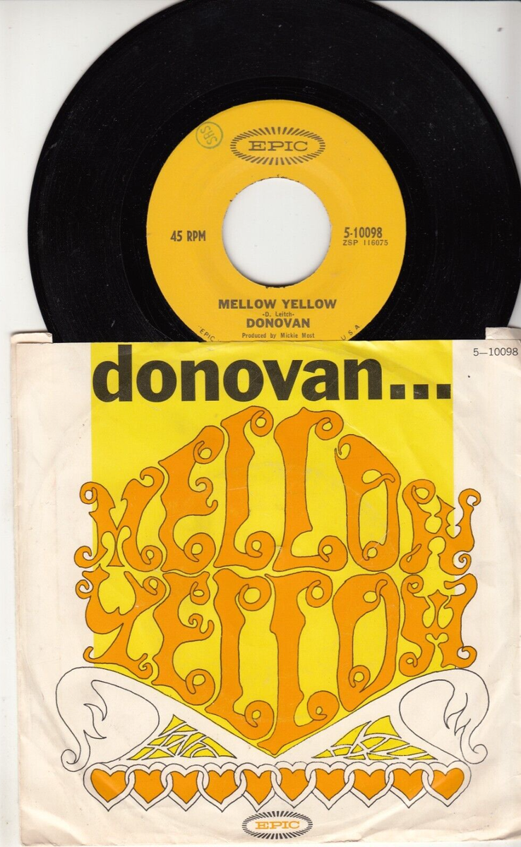 DONOVAN - MELLOW YELLOW - ORIGINAL EPIC RECORDS 45 WPS | eBay