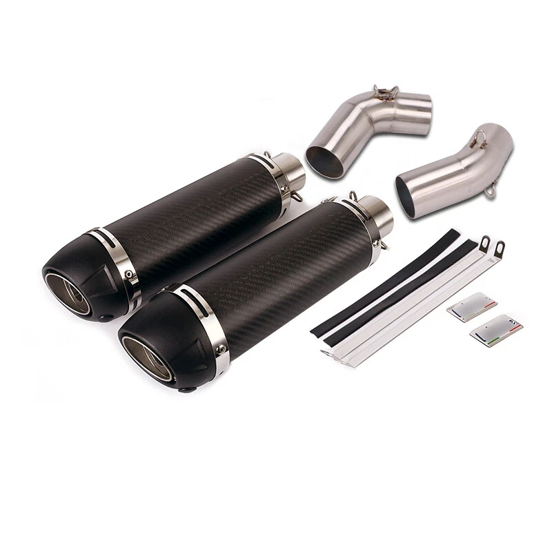 Silenciadores de fibra de carbono 51 mm tubo de escape moto Ducati Monster 1100 696 Foto 3 de 4