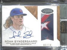 2016 Topps Dynasty Patch Autograph #AP-NSB Noah Syndergaard No 2 of 10 