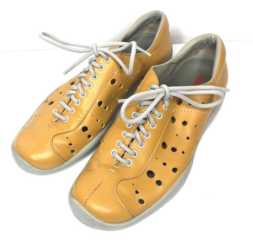 mustard prada sneakers