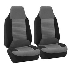 High Back Bucket Seat Premium Fabric Car Seat Covers Front Set Universal Fit