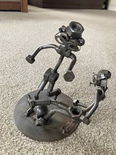 VINTAGE HINZ & KUNST GERMANY - NUTS AND BOLTS - METAL SCULPTURE - Football