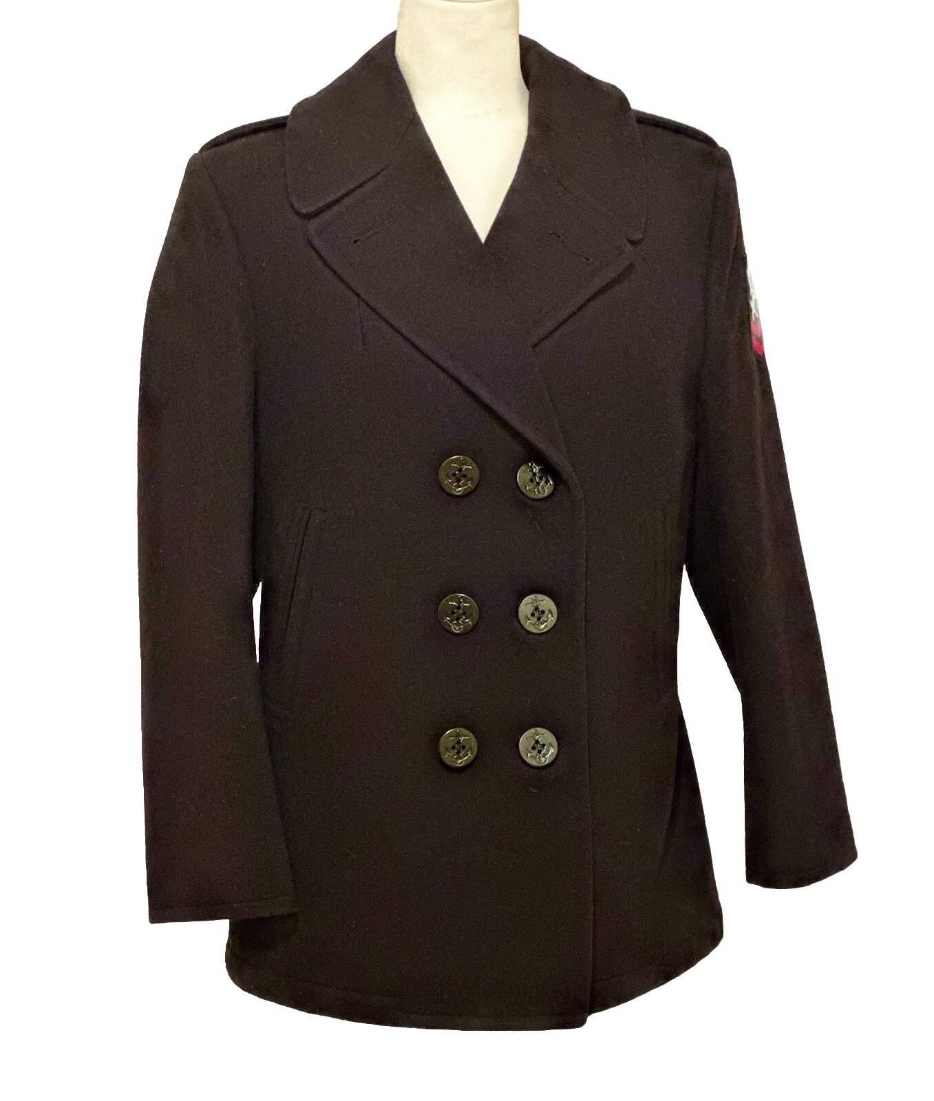 Official US Navy Wool Peacoat Heavy DSCP Quarterdeck Overcoat 12R