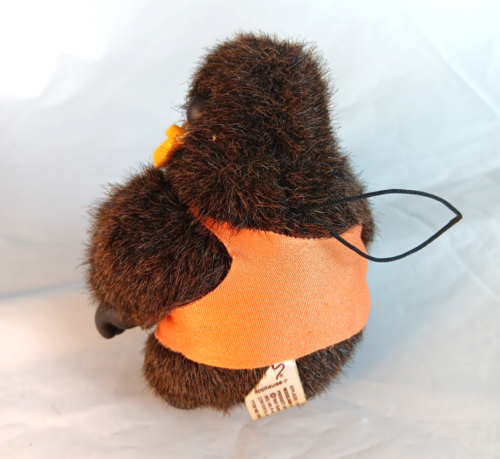 Applause Magical Mini Murphy Gorilla Plush 4in Drk Brown Banana Earring 1987 Vtg - Picture 3 of 9