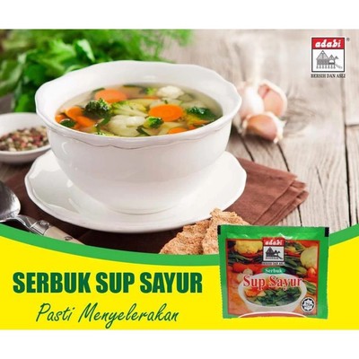 12 Packs X 20G ADABI VEGETABLE SOUP POWDER Seasoning Soup Halal FREE SHIPPING