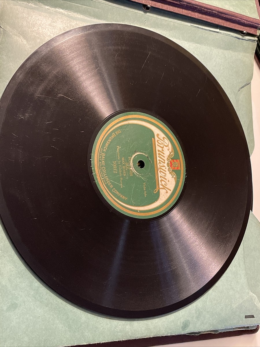 ミッシェル・モロー　バイオリンの音色　50/100 MAX ROSEN Brunswick 10012 78rpm Souvenir Classical Violin Solo