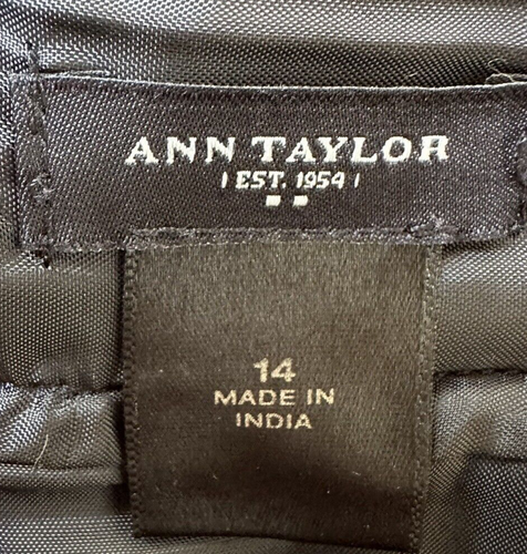 Ann Taylor Skirt Size 14 Aztec Cotton Classic Office - Picture 10 of 10