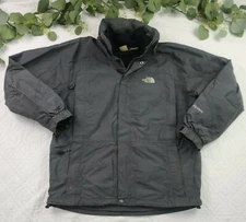 VTG The North Face Mens Gray 3-n-1 Hyvent Slick and Fleece Lined Jacket Size L