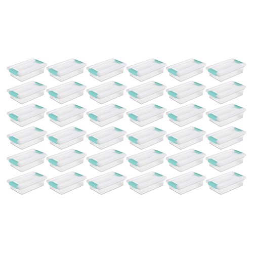 Sterilite Clip Box, Stackable Small Storage Bin with Latching Lid - Picture 41 of 48