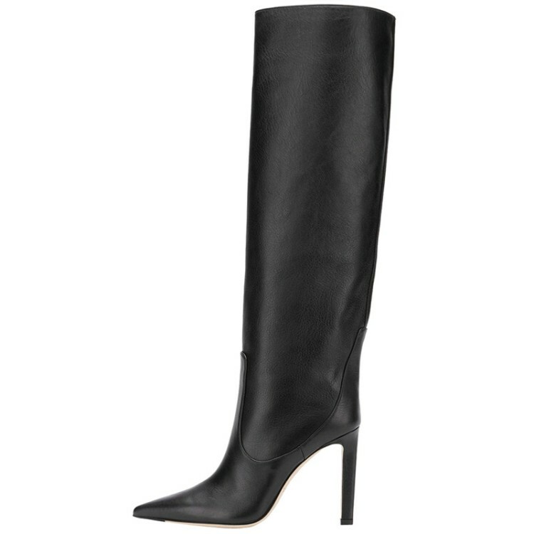 Stylish Women Stilettos High Heel Knee High Pointy Toe Boots Club US Size 4-11.5