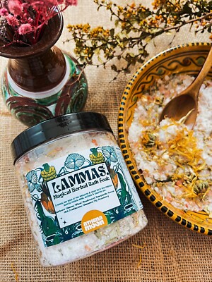 LAMMAS Kräuter Badesalz |Botanisches Badbad| Apotheker | Badegeschenk