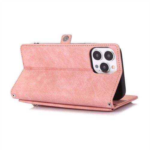 Zipper Wallet Leather Phone Case For iPhone 15 14 13 12 11 Pro Max XR XS 6 7 8 - Picture 76 of 84