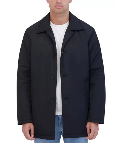 Robert Graham Black Men's Lightly Padded Car Coat Size Large $275 image 2