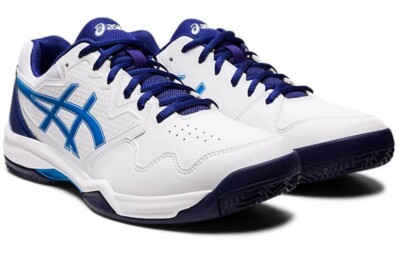 Asics Herren Gel Dedicate 7 Tennisschuhe Weiß Original Neu Größe 6