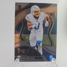 2023 Panini Select Daiyan Henley Club Level RC #283 Los Angeles Chargers