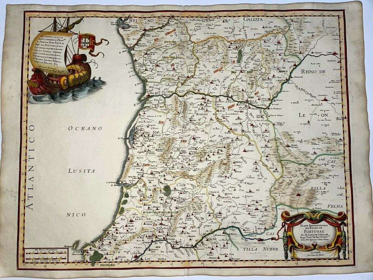 Maps of Portugal, Detailed map of Portugal in English