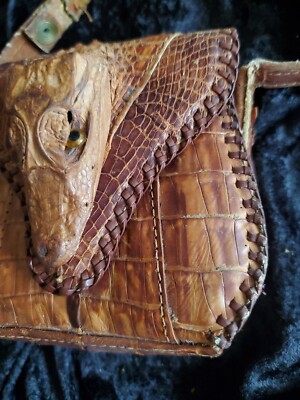 Alligator Purse Vintage Genuine Leather Handbag 1950s Alligator Purse Vintage Genuine Leather Handbag 1950s