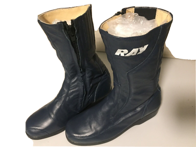 Motorradstiefel Stiefel Retro Original Ray Leder aus den 80er 38