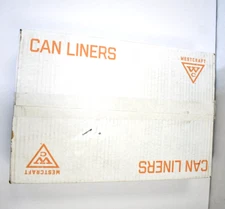 Westcraft Trash Bags Can Liners 40" x 46" 100 Pack Black 40-45 Gal 1.3 Mil